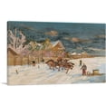 thumbnail image 1 of ARTCANVAS A Pair Of Winter Landscapes Canvas Art Print by Konstantin Korovin - Size: 12" x 8" (0.75" Deep), 1 of 9