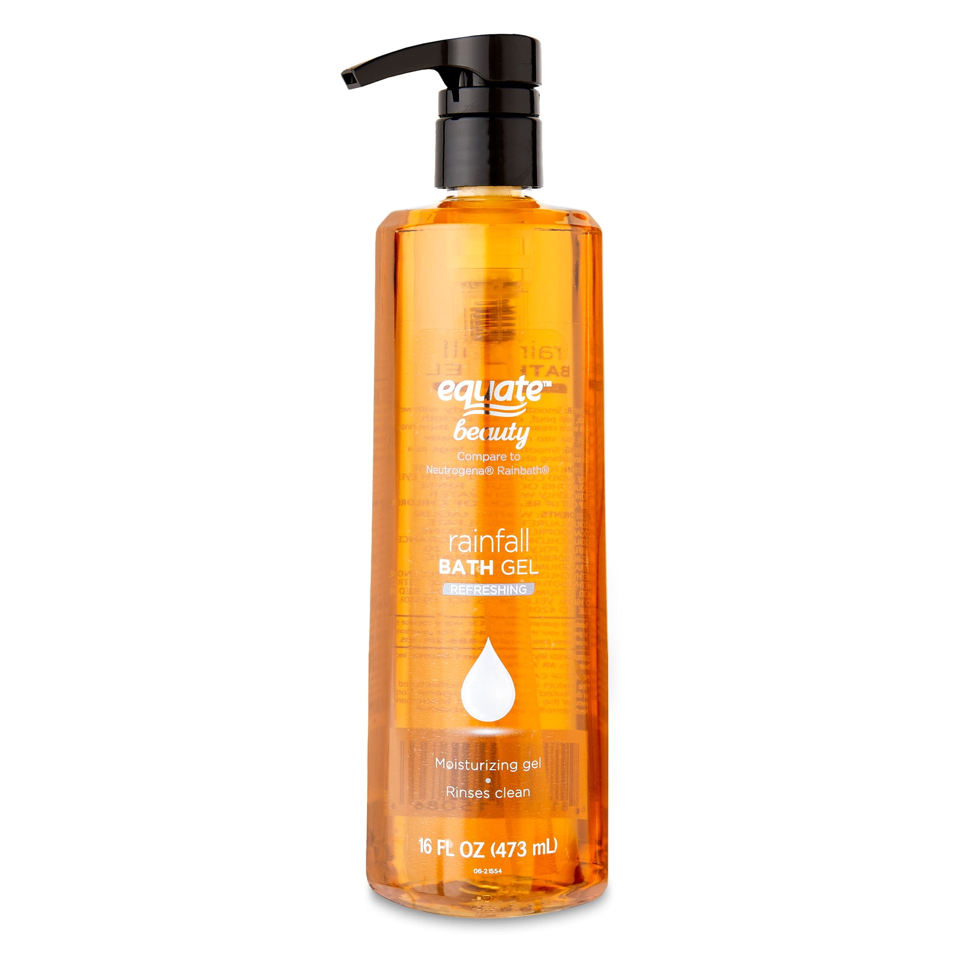 Equate Beauty Rainfall Bath Gel Body Wash, 16 fl oz