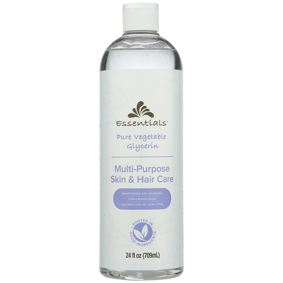 Essentials Pure Vegetable Glycerin Multi-Purpose Skin and Hair Care, 24 fl oz.