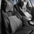 thumbnail image 2 of Almohada para el cuello de algodón viscoelástico, soporte para asiento de coche, cojín lumbar para coche, cómodo y transpirable, soporte lumbar para reposacabezas de coche, 2 of 5