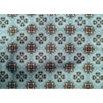 thumbnail image 4 of oneOone Cotton Cambric Baby Blue Fabric Floral & Tiles Moroccan Sewing Fabric By The Yard Printed Diy Clothing Sewing Supplies 56 Inch Wide, 4 of 4