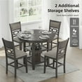 thumbnail image 6 of Ashley Furniture Wrenning Gray Counter Height Dining Table Set - Set of 5, 6 of 10