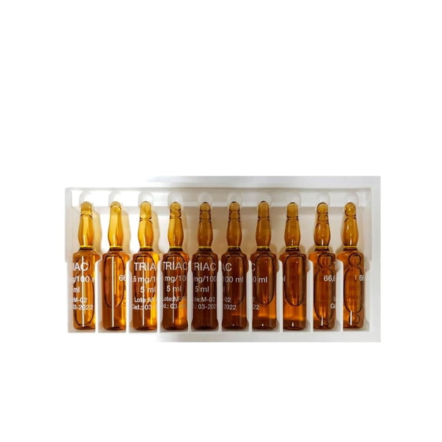 Mesoterapia Mesoestetic Triac 66.6mg 10 Ampolletas de 5ml C/U