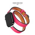 thumbnail image 1 of Correa de cuero para Apple Watch, banda de 49mm, 41mm, 45mm, 40mm, 44mm, 38/42mm, correa para IWatch Series 8, 7, 6, SE, 5, 4, Ultra repuesto, 1 of 4