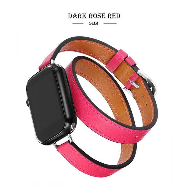 Correa de cuero para Apple Watch, banda de 49mm, 41mm, 45mm, 40mm, 44mm, 38/42mm, correa para IWatch Series 8, 7, 6, SE, 5, 4, Ultra repuesto