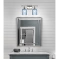 thumbnail image 2 of 516-2W-PN-G559-5BL Innovations Lighting Bridal Veil - 2 Light Bath Vanity-10 Inch Tall and 15 Inch Wide-Polished Nickel Finish-Princess Blue Glass, 2 of 3