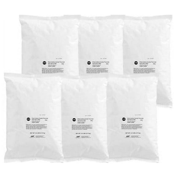 Frostline Pink Cotton Candy Soft Serve Ice Cream Mix 6 lb. - 6/Case