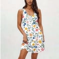 thumbnail image 7 of FDGIU Women's Sleepshirt Nightgown - Short Sleeve Soft Cute Night Dress Spring Sleepwear, 7 of 7