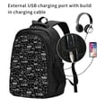 thumbnail image 2 of Balery Travel The World Mochila con carga USB para hombre y mujer - Mochila impermeable y antirrobo para laptop con puerto USB para viajes, trabajo, 2 of 7