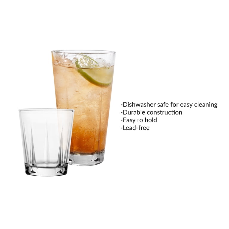 Mainstays Luciana Clear Glass Drinkware Set of 12 photo 3