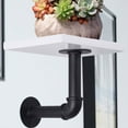 thumbnail image 5 of 8-Kit Rustic Iron & Wood Fusion Wall-Mounted Pipe Shelving with Thickened Brackets 55lbs Max Load, 5 of 8