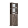 thumbnail image 5 of Home Source Jill Zarin Home Corner Bar Cabinet Grey, 5 of 5