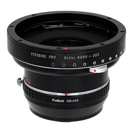 UPC: 0847372030804 | Fotodiox R6K-EOS-MFT-P Pro Lens Mount Adapter – Rollei 6000 Series Lens To Micro Four Thirds Mount Mirrorless Camera Body with Built-in De-Clicked Aperture Iris