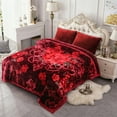 thumbnail image 6 of Thick Warm Winter Fleece Blanket For King Bed 2 Ply Reversible Soft Raschel Blanket,85"x93",10lb, 6 of 8