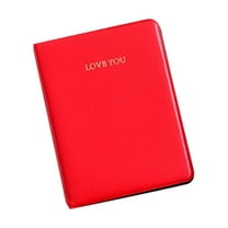 Farfi 64 Pockets LOVE YOU Photo Album Picture Holder for Polaroid Instax Mini (Red)