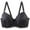 Black, variant on Busydd Plus Size Bras for Women No Underwire Comfy High Support Push Up Bra for Large Bust Breathable Wireless Bras for Women Wirefree Everyday Bra L