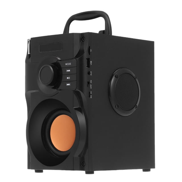 Reproductor de música Big Power Altavoz inalámbrico Bluetooth Subwoofer estéreo Reproductor de música con bajo pesado AUX IN Pantalla LCD Radio FM Ranura para tarjeta TF U Disco Reproducción de músic Irfora Reproductor de música