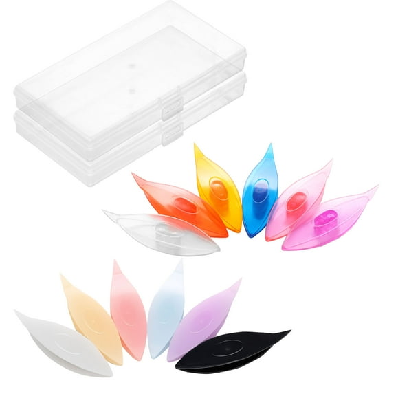 12Pcs Tatting Shuttle Kit Portable Tatting Needle Colorful Knitting Shuttle with Storage Box Knitting Weaving Tools for Lace DIY Hand Lacemaking Craft Tool
