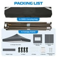 thumbnail image 3 of HOTEEL 10x10 Heavy Duty Canopy Tent,Commercial Pop Up Gazebo with 4 Sidewalls,Waterproof UV50+ Party Tent&Carry Bag(Gray), 3 of 12