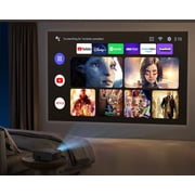 Yaber Buffalo Pro U9 Native 1080P Portable Projector with WiFi and Bluetooth, Auto Keystone Correction, Black
