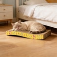 thumbnail image 4 of HCBY Cat Scratcher, 16.9x8.2x1.1in Thickened Corrugated Cardboard Pad, Reversible Durable Scratch Lounge, Multi-Functional Mat for Indoor Cats, 4 of 6