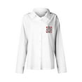 thumbnail image 4 of AUNVITO Women's Valentine's Day Shirt Long Sleeve Turn-Down Collar with Valentine Print and Button Front Casual and Romantic Style, 4 of 5