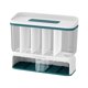 thumbnail image 1 of contenedor de almacenamiento de cereales Dispensador de Almacenamiento de contenedores de Caja de almacenamiento de de cocina con tapa, dispensador de granos grandes con Magideal contenedor de almacenamiento de cereales, 1 of 6