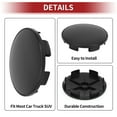 thumbnail image 6 of Unique Bargains 68mm 2.68" Black Wheel Hub Center Caps Wheel Hub Caps Covers Protectors, 6 of 6