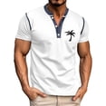 thumbnail image 4 of Camisa de manga corta para hombre con estampado de cocoteros: poliéster, estilo retro, informal/deportiva, lavable a máquina, corte regular (S-XXXL), 4 of 4