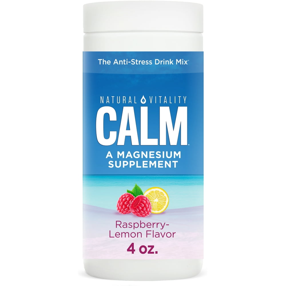 Natural Vitality Calm Magnesium Powder, Raspberry Lemon,4oz Walmart