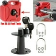 thumbnail image 2 of Portable Fuel Tank Jerry Can Bracket Lock & Keys, Heavy Duty Plastic & Metal Mount for 3L 5L Gas Containers, Motorcycle UTV Car Transport, 2 of 8
