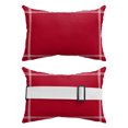 thumbnail image 2 of Pack of 4 Outdoor Lumbar Pillow Covers 12x20 Inch, Pure Red Waterproof Throw Pillow Covers Set, Simple Solid Color Indoor&Outdoor Decorative Cushion Cases for Patio Porch Car, 2 of 7