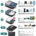 thumbnail image 6 of Ababeny Compression Packing Cubes for Suitcases, Packing Cubes for Travel Luggage Organizer Women Men,6pack, Black, 6 of 7