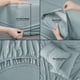 thumbnail image 4 of Juego de sábanas Utopia Bedding Queen de microfibra cepillada, gris, 4 unidades, 4 of 7