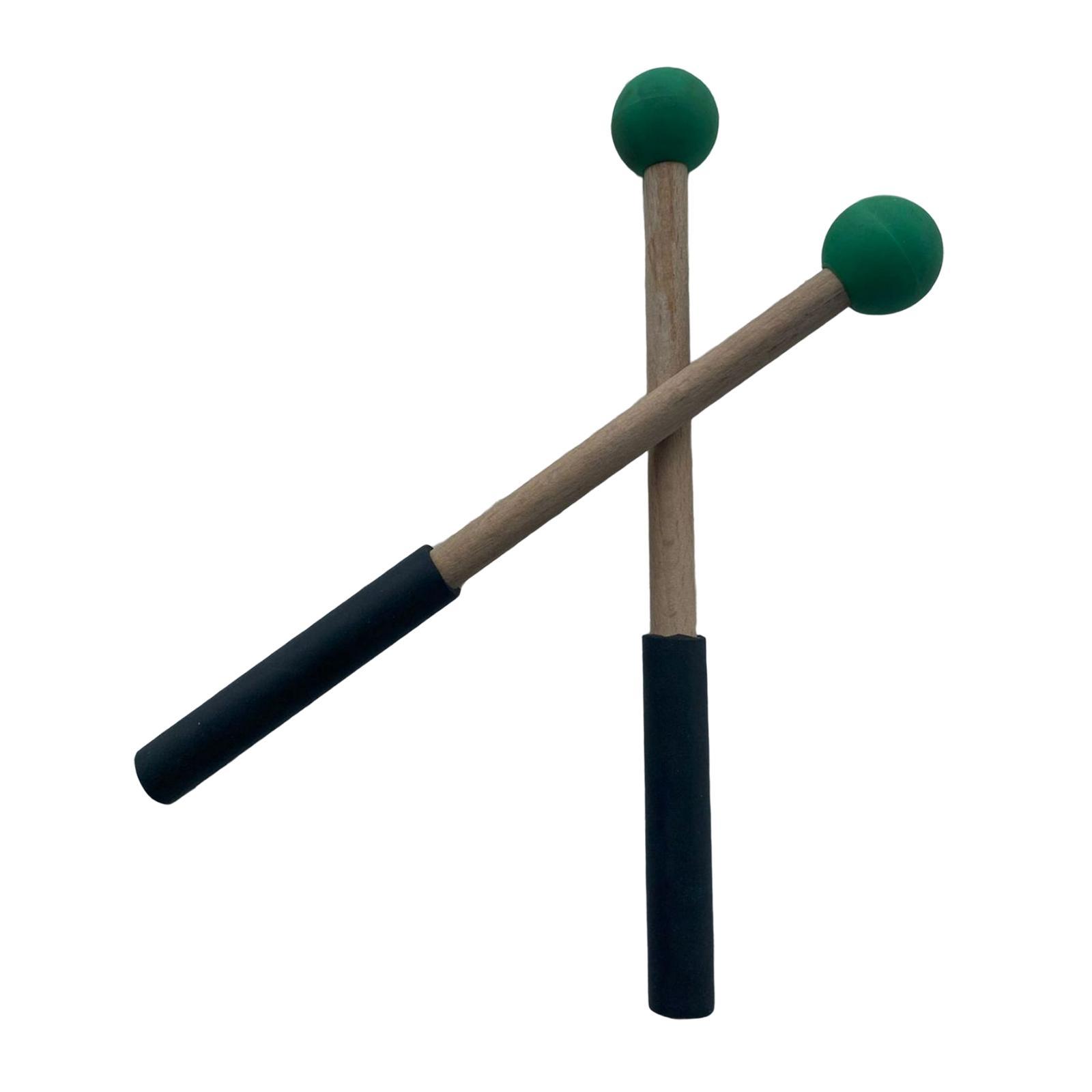 2X Silicone Drumsticks Hand Percussion Mallets For Glockenspiel