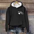 thumbnail image 5 of Ruyang Women's Fashionable Round Neck Casual Letter Printed Long Sleeve Top Hooded Sweatshirt Women Casual Sweatshirts, 5 of 8