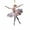 Clear, variant on ZTTD 1 Pcs Christmas Ornaments Sparkling Ballerina 2D Acrylic Decorations 3.14 Inch for Christmas Tree Decorative Hanging Ornaments