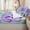 Mint Green Purple, variant on Homewish Tropical Botanical Print Zipper Queen Comforter Set with Fitted Sheet and 2 Pillowcases,Golden Monstera Leaf Zipper Bedding Set For Adults,Black Reversible,4pcs