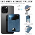 thumbnail image 3 of Allytechgroup 2 in 1 Wallet Case for Samsung Galaxy S24, Detachable Magnetic Back Cover with Cards Holder RFID Blocking [Compatible with Magsafe] Protective Retro PU Leather Shell, Blue, 3 of 11