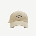 thumbnail image 4 of Gorra de béisbol con bordado de gato FORTUN para hombre y mujer, gorro de algodón sólido, ajustable, Snapback, letras, papá, 1987, 4 of 4