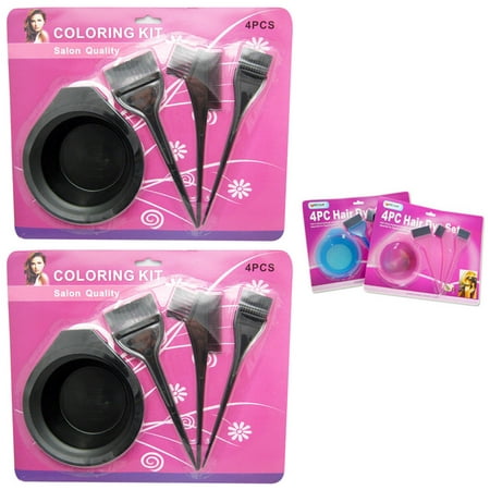 8 Pc Dye Kit Salon Hair Coloring Perm Brush Comb Bowl Tint Tool Colors