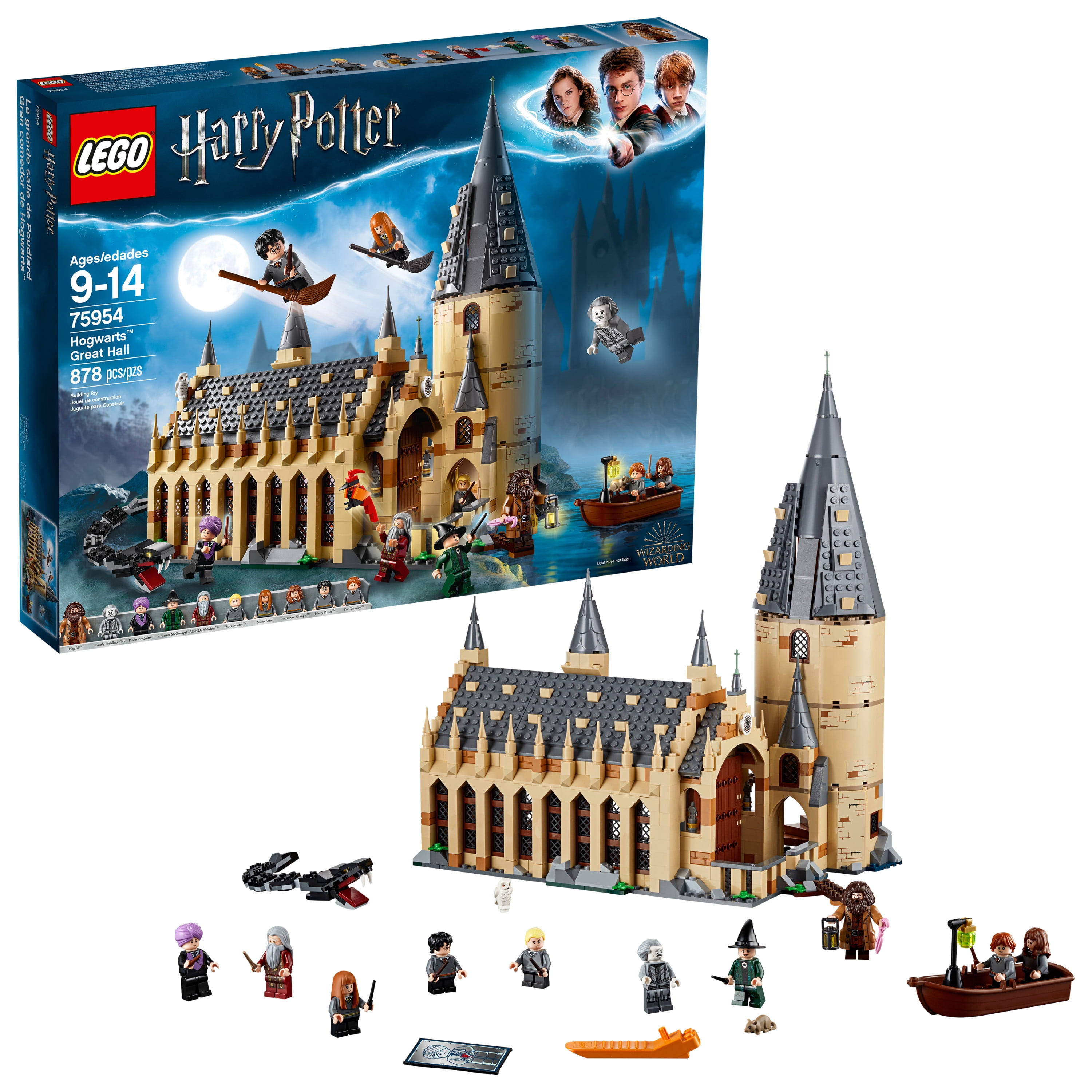 Mini Figures Great Hall LEGO 75954 Harry Potter McGonagall Headless Nick Hagrid