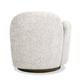 thumbnail image 3 of 31.5" LAF One-Arm Accent Chair | 360-Degree Swivel for Easy Movement in Various Seating | Textured Chenille Upholstery for Elegance | Comfortable Rounded Design for Modern Interiors, 3 of 4
