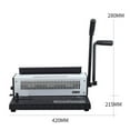 thumbnail image 3 of TD-1231 34 Holes Metal Double Wire-O Punch Binding Machine A3A4 Puncher Binder, For Office, School,Business ,Easy to Use, 3 of 6