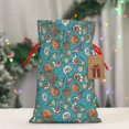 thumbnail image 5 of Rocae Cute Conch for Christmas Drawstring Linen Gift Bag with Drawstrings Treat Bag Goody Present Bags for Christmas Party Favor-Medium, 5 of 9