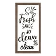 thumbnail image 4 of Chemical Fiber Oil Canvas Wall Art with Walnut Wood Photo Frames Canvas Print Wall Painting Home Decorations Rectangle Leaf Pattern 300x150mm, 4 of 7