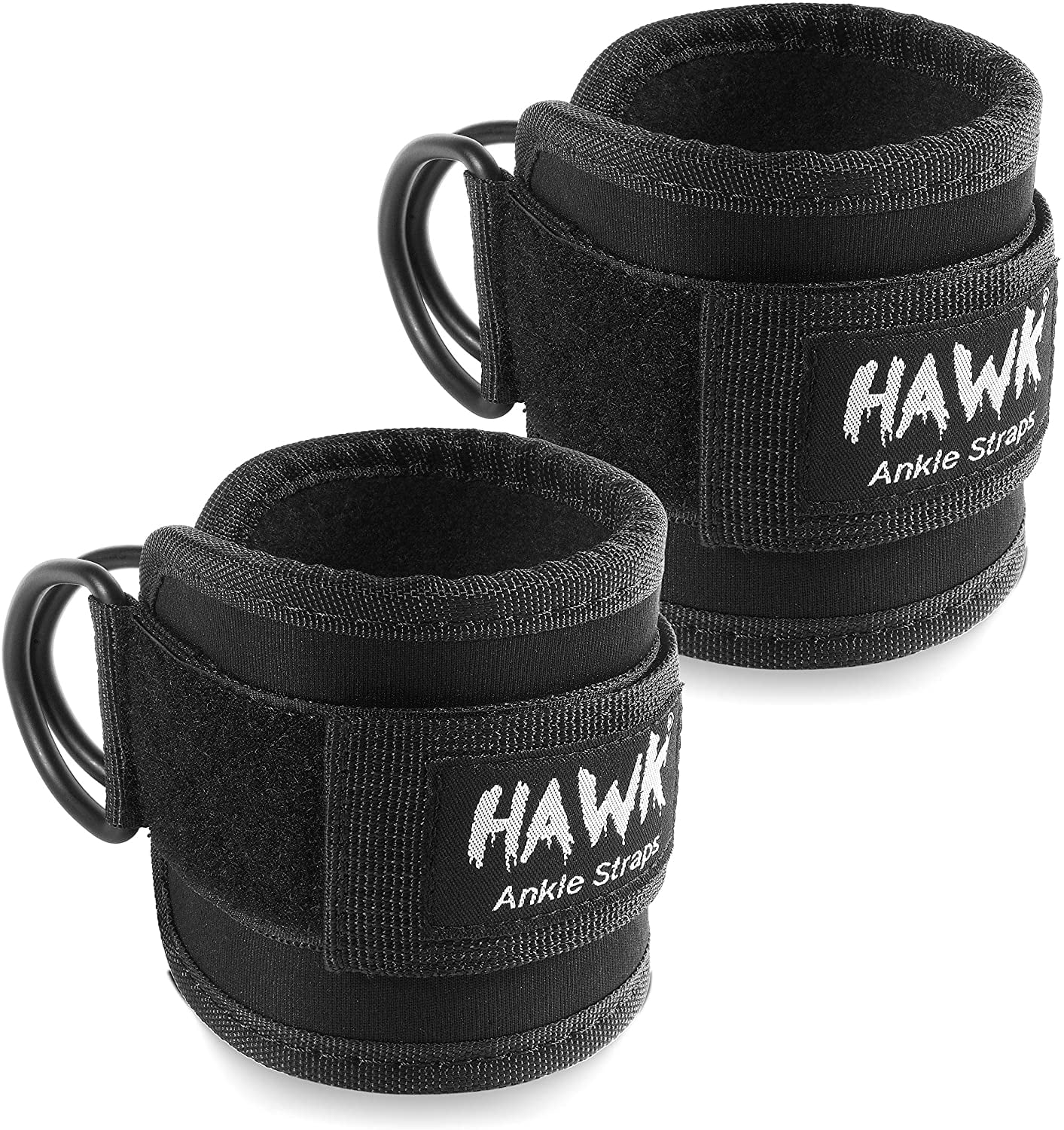 Ankle Straps for Cable Machines Padded Ankle Cuffs (Pair) for Legs, Glutes, Abs and Hip