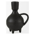 thumbnail image 3 of Black Matte Metal Italian Inspired Vase, 3 of 6