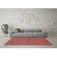 thumbnail image 3 of Ahgly Company Indoor Square Solid Red Modern Area Rugs, 7' Square, 3 of 4