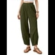 thumbnail image 2 of Pantalones Anchos y Holgados para Mujer, Estilo Palazzo Harén, Informales, con Cintura Elástica y Bolsillos. Verde S, 2 of 8